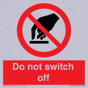Do not switch off 
